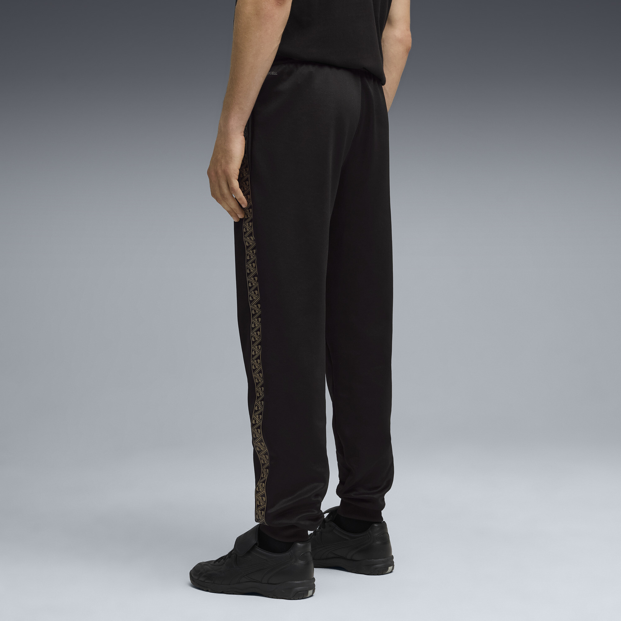 PUMA KING Anthem voetbalbroek voor Heren, Zwart/Goud, Maat L thumbnail 3