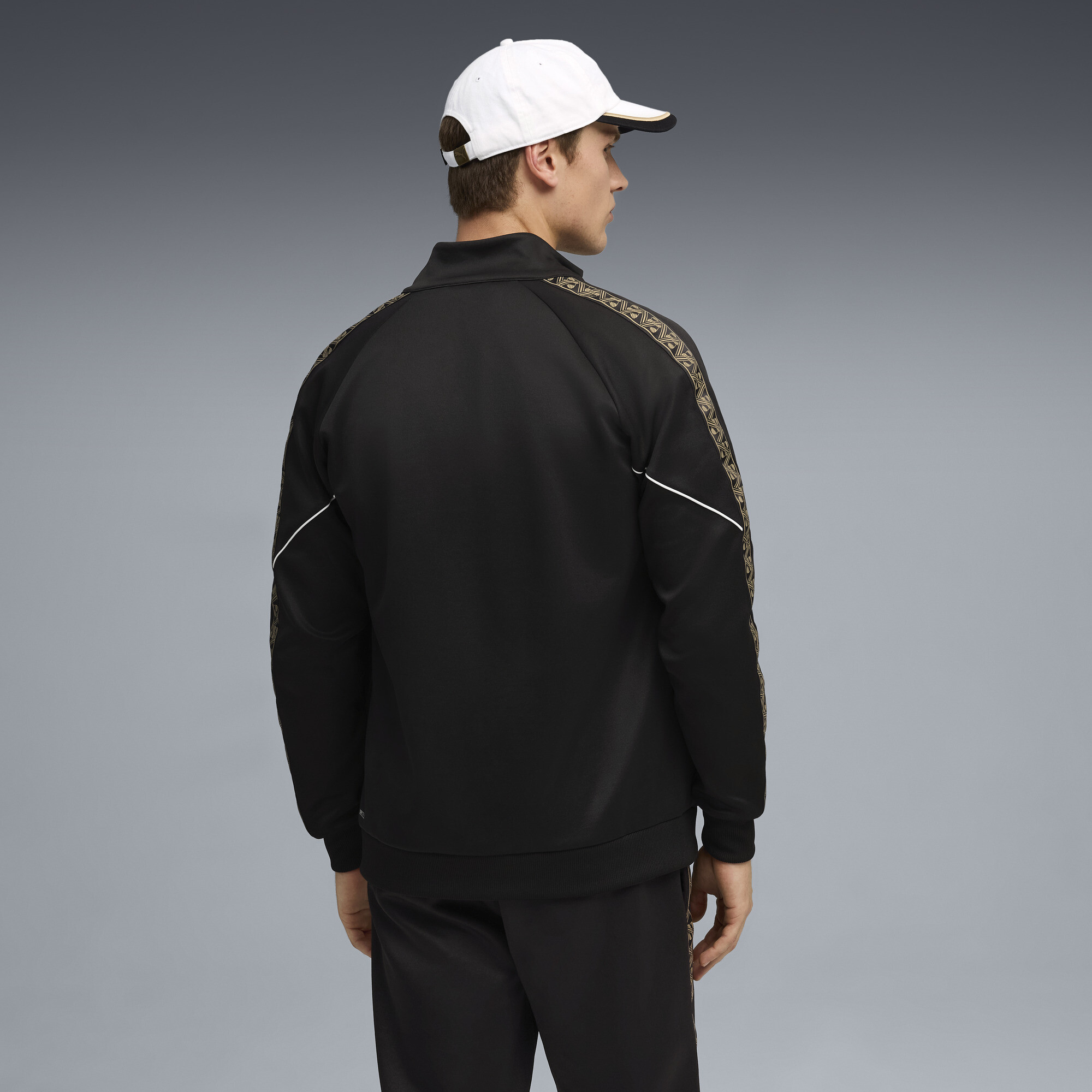 PUMA KING Anthem voetbaljack voor Heren, Zwart/Goud, Maat M thumbnail 5