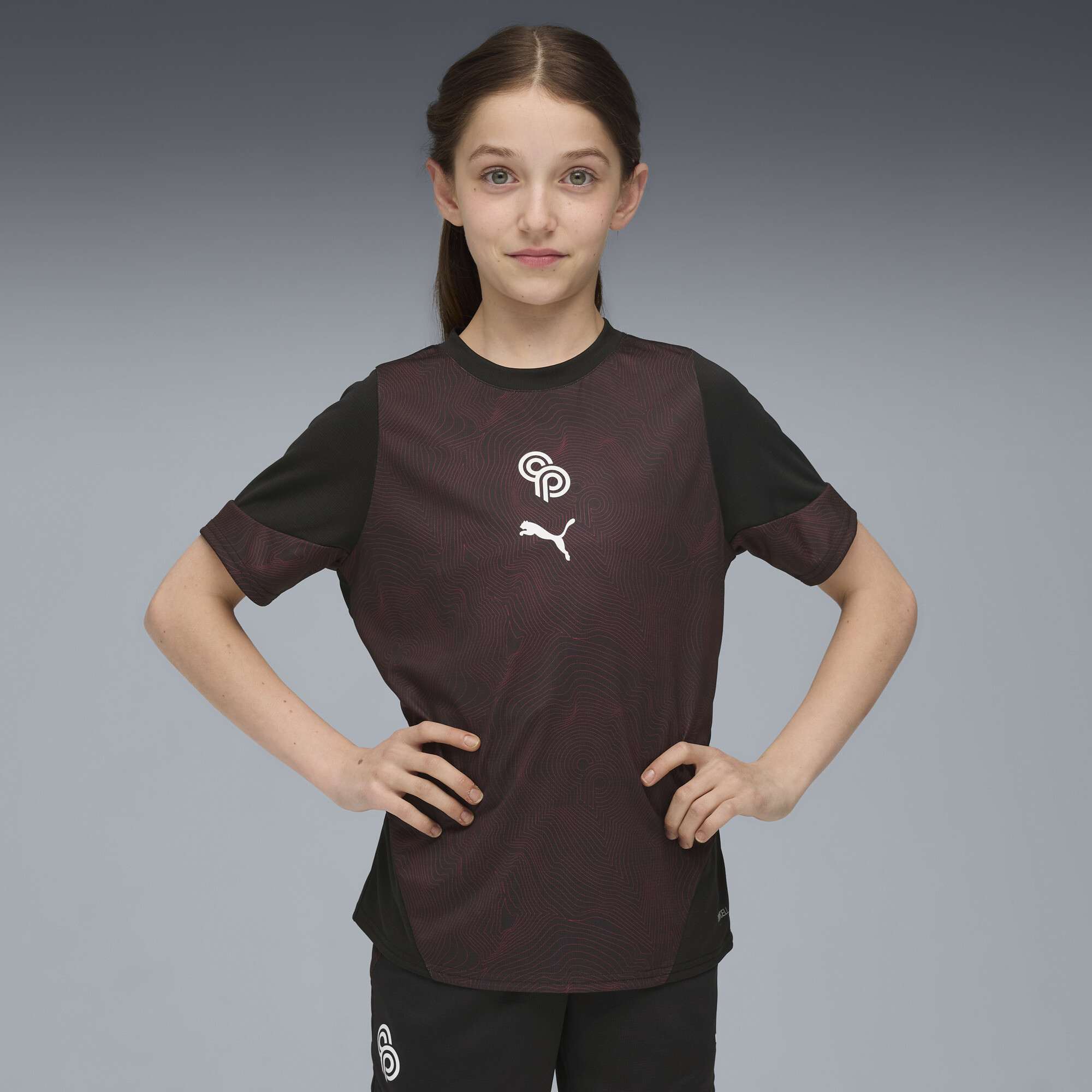 Puma Cp Never Stop Jersey Youth In Black