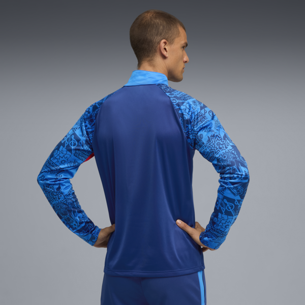 Neymar Jr Playmaker Quarter-Zip Football Top Men, Blazing Blue-PUMA White-Ultra Blue, large-ZAF