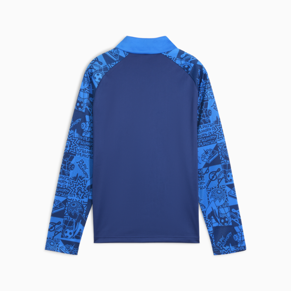 Neymar Jr Playmaker Quarter-Zip Football Top Youth, Blazing Blue-PUMA White-Ultra Blue, large-ZAF