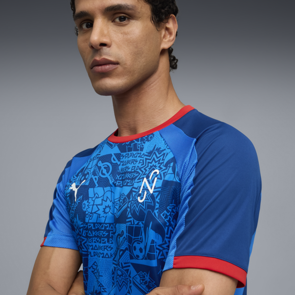 Jersey de fútbol de Neymar Jr. Playmaker para hombre, Blazing Blue-PUMA White-Ultra Blue, large-MEX
