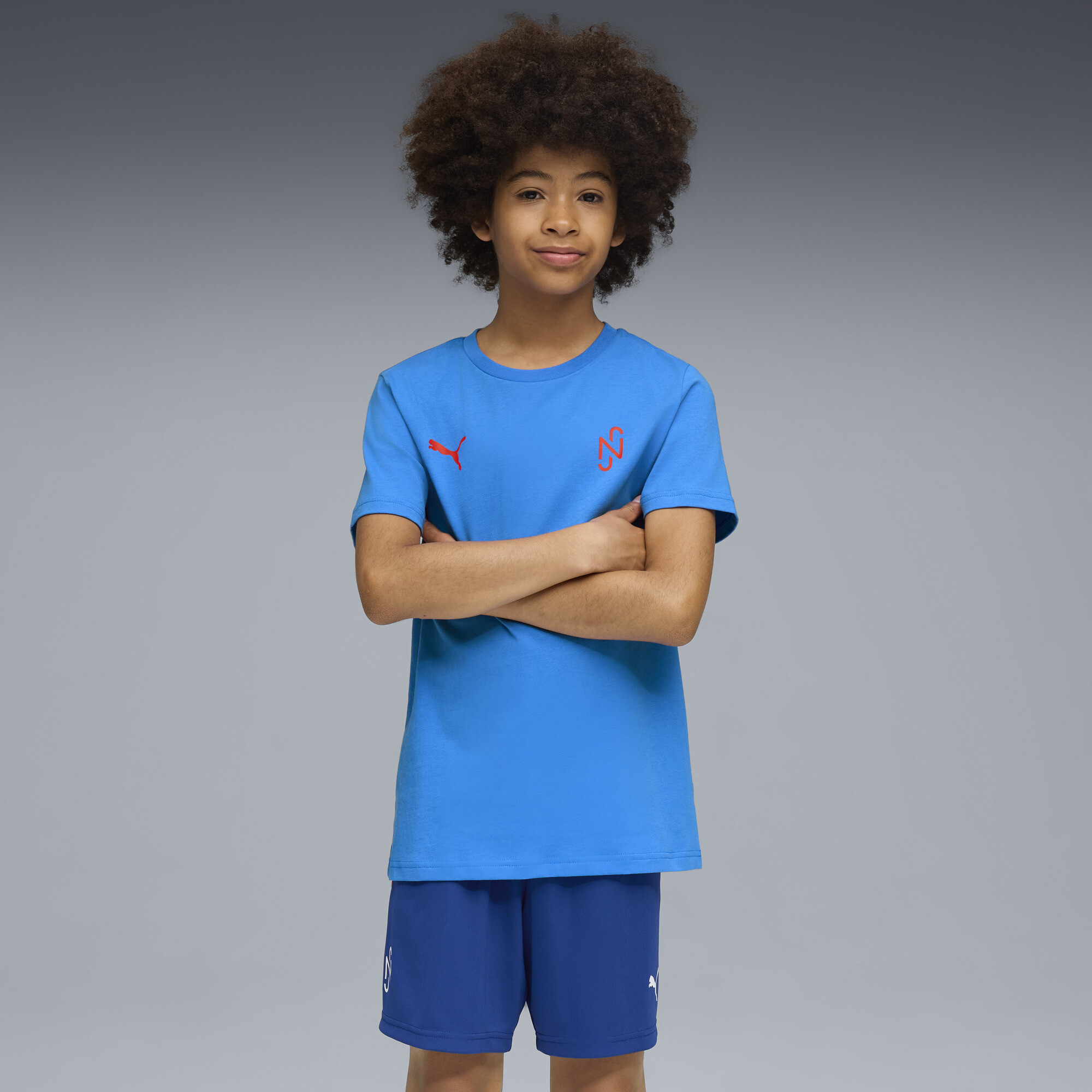 Puma Neymar Jr Playmaker Football T-shirt Youth In Blue