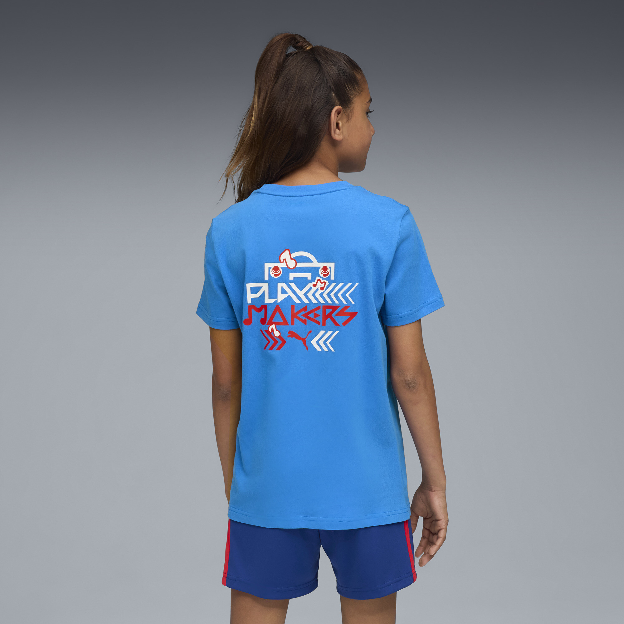 PUMA Neymar Jr Playmaker voetbalshirt, Blauw/Rood, Maat 15-16Y thumbnail 4