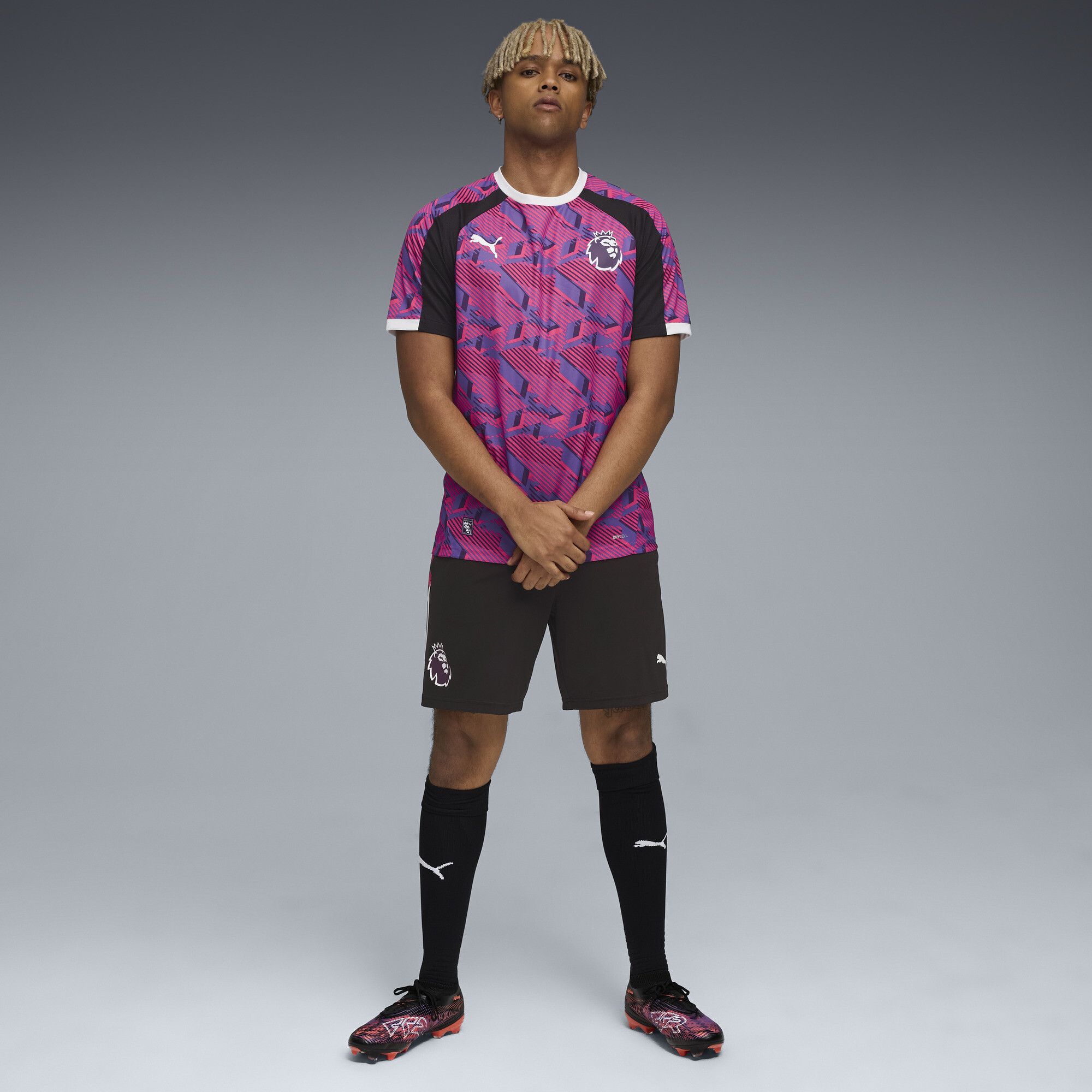 PUMA Premier League Brilliance shirt voor Heren, Zwart/Wit, Maat 3XL thumbnail 2