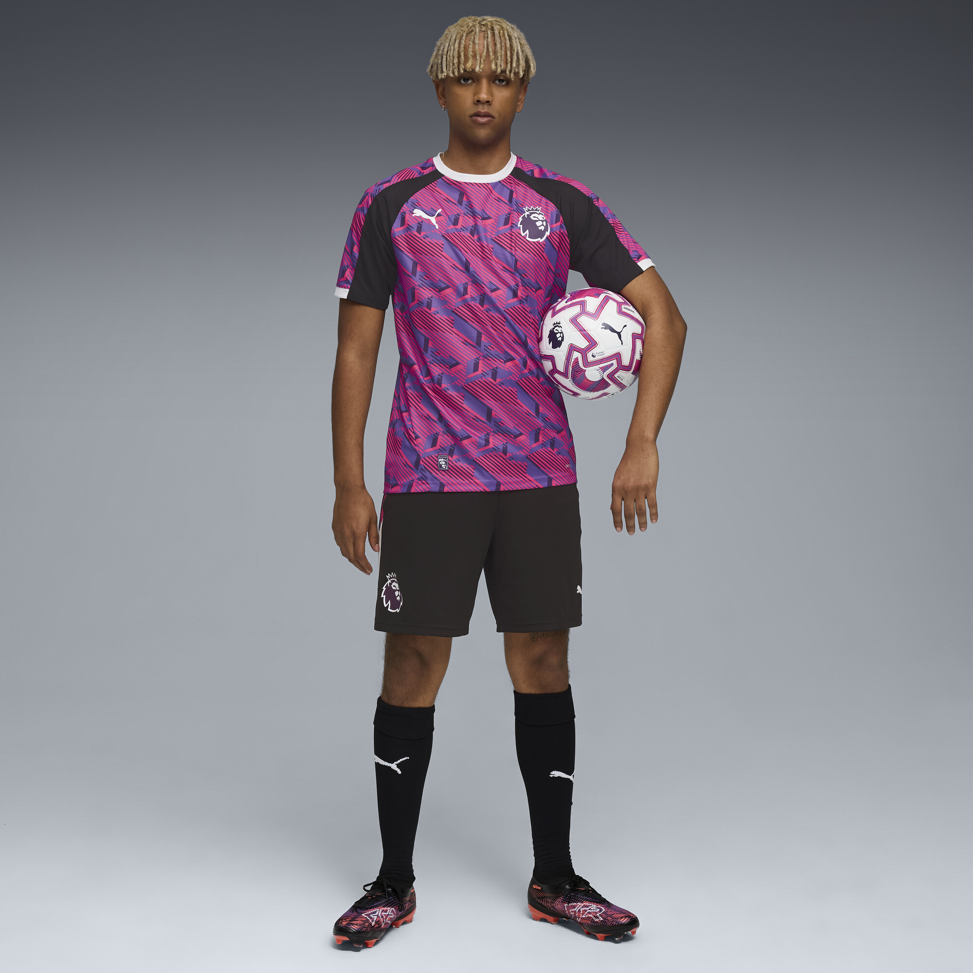 PUMA Premier League Brilliance short voor Heren, Zwart/Wit, Maat XXL thumbnail 2