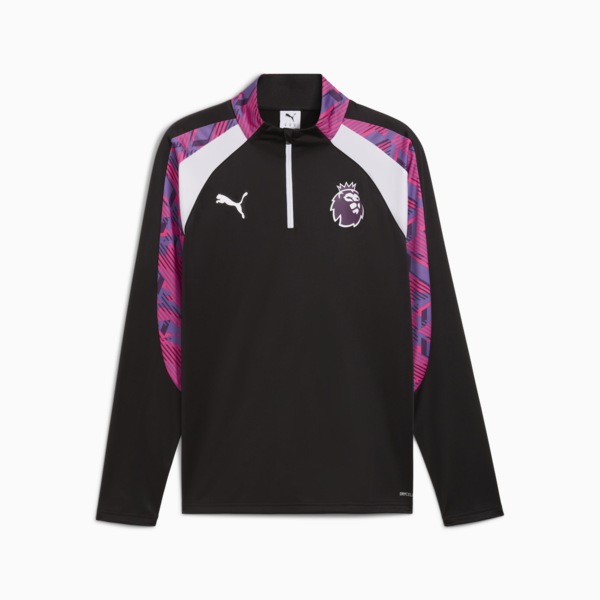 Premier League Brilliance Quarter-Zip Top Men, PUMA Black-PUMA White, large-MEX