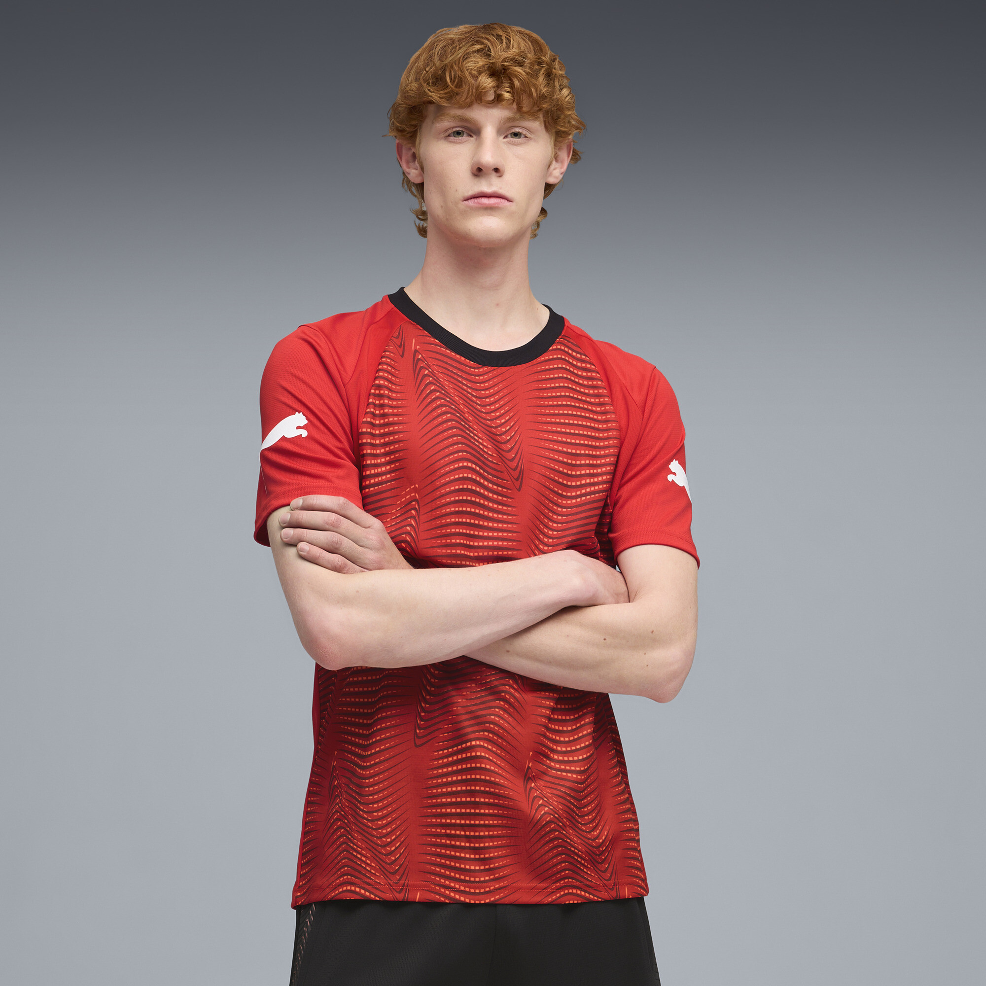 PUMA individualFINAL Men's Soccer Jersey in Red, Size XXL