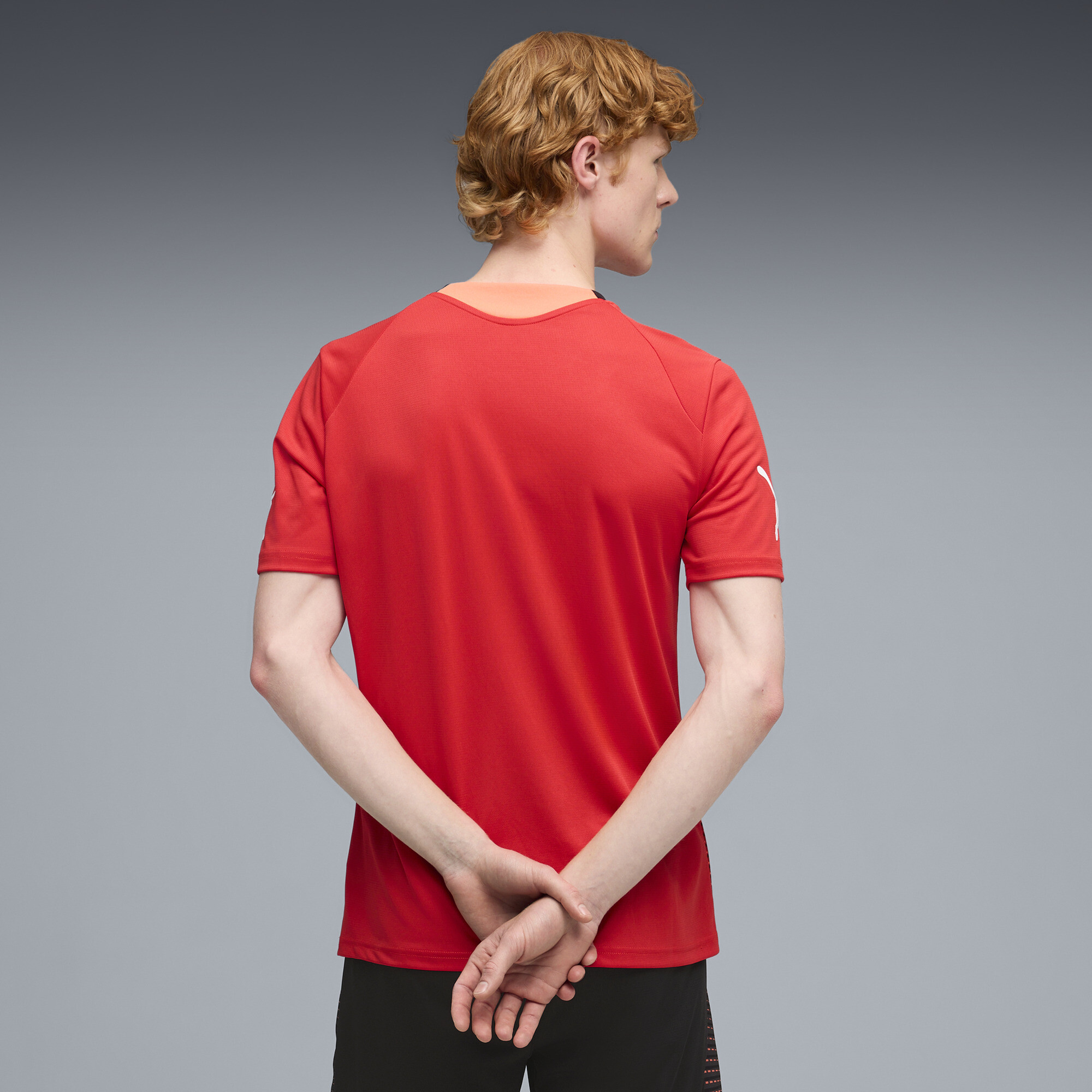 PUMA individualFINAL voetbalshirt voor Heren, Zwart/Rood, Maat XXL thumbnail 4