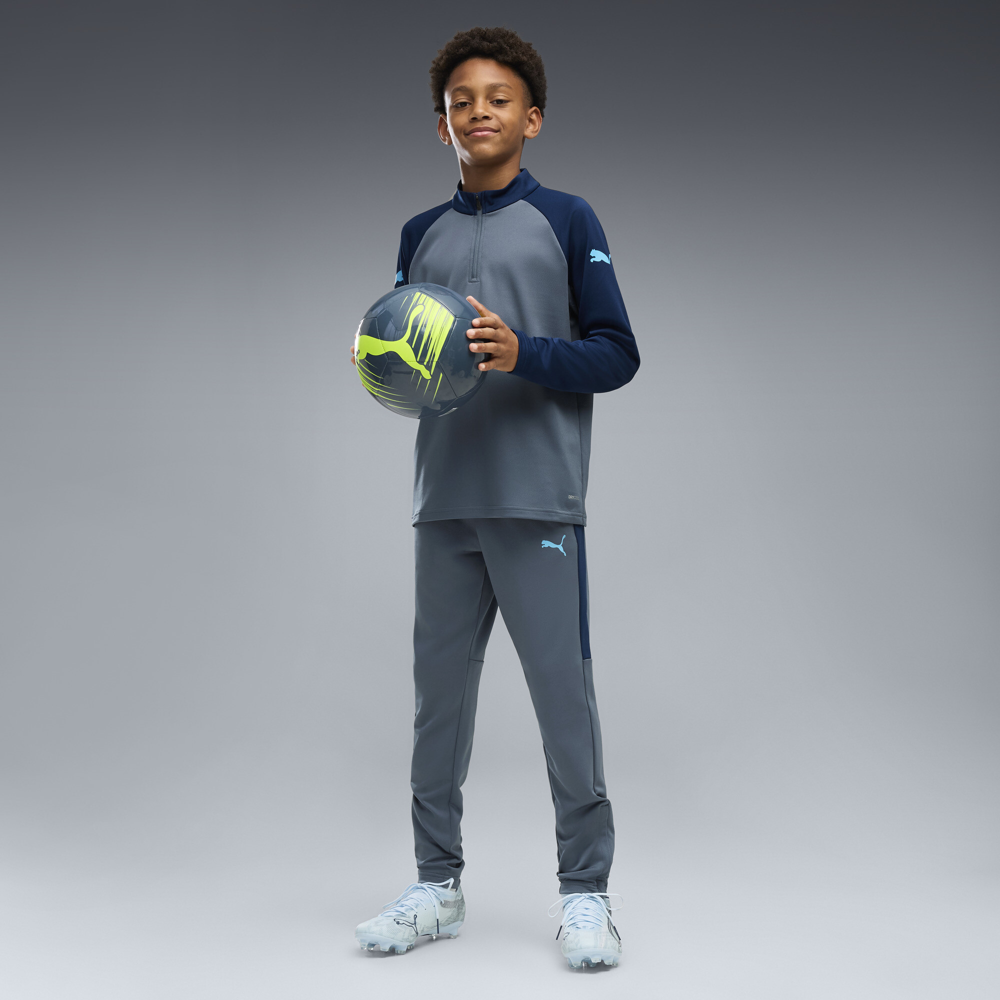 PUMA Młodzieżowe piłkarskie spodnie treningowe IndividualLIGA, Odzież, Niebieski, 13-14Y