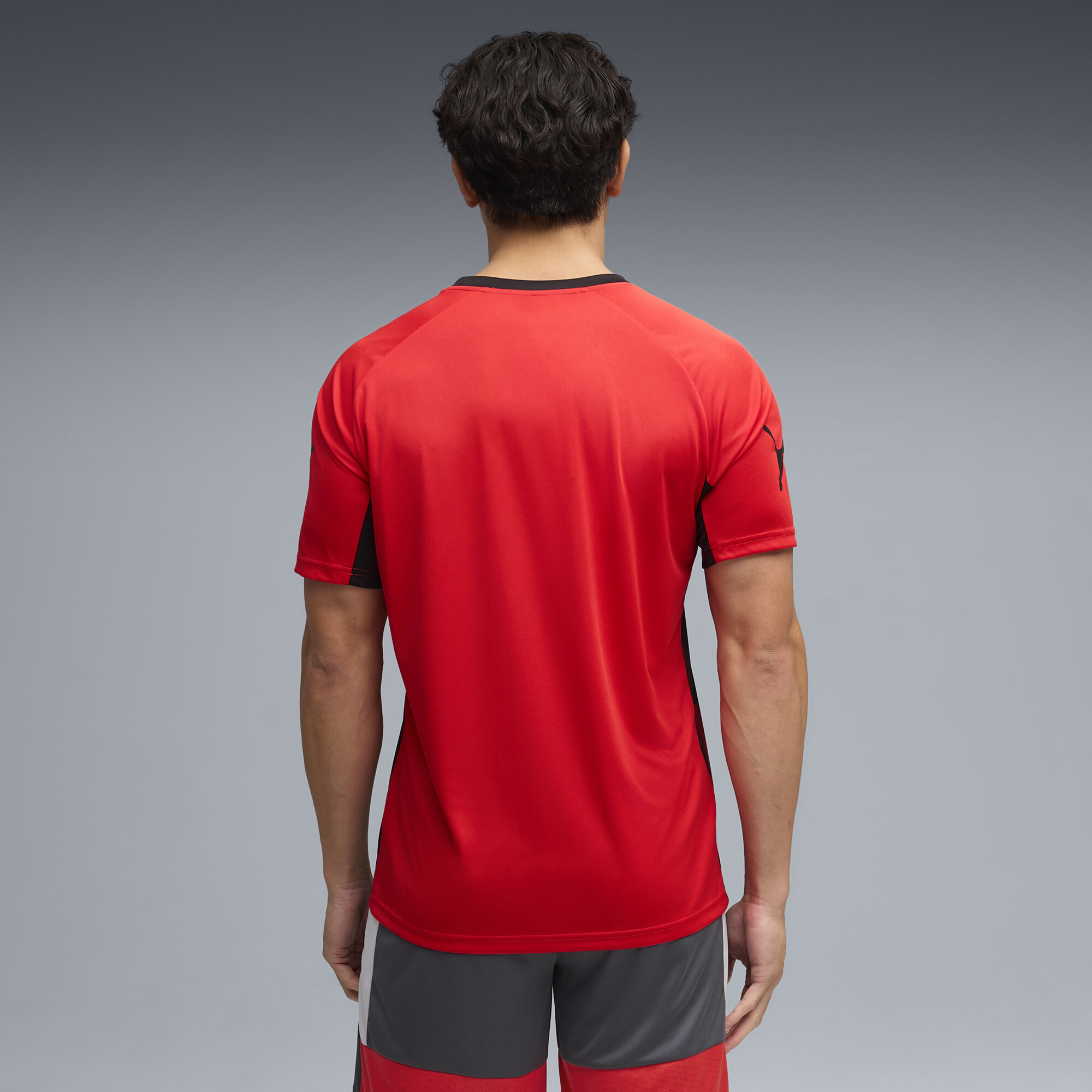 PUMA IndividualLIGA voetbalshirt met print voor Heren, Zwart/Rood/Wit, Maat XL thumbnail 3
