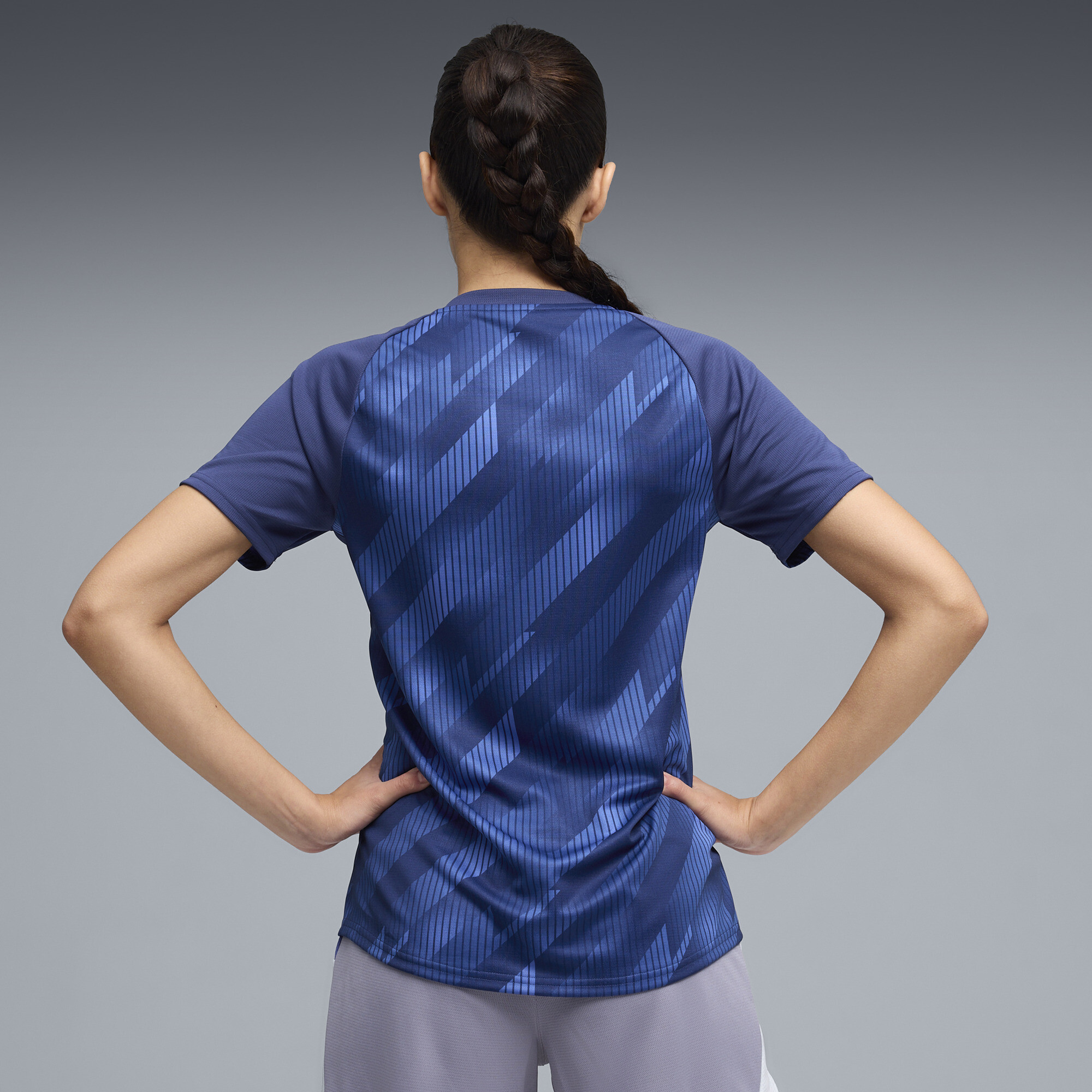 PUMA IndividualBLAZE voetbalshirt voor Dames, Blauw/Wit, Maat XS thumbnail 6