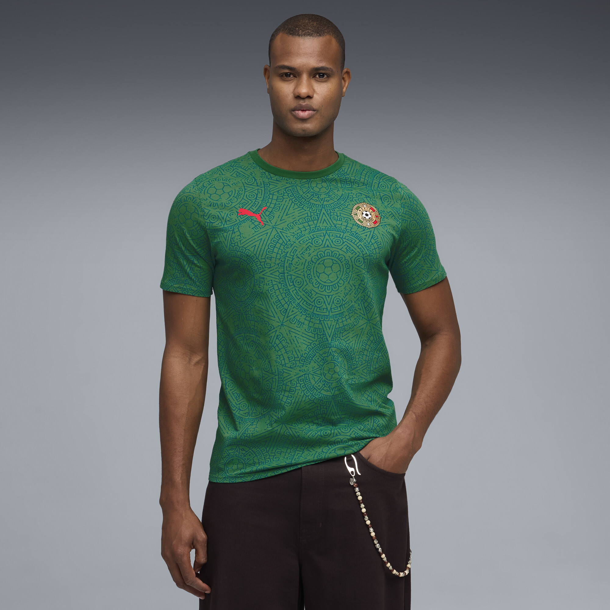 PUMA Fanpack Mexico Graphic Crew Neck Short Sleeve Athletic T-Shirt