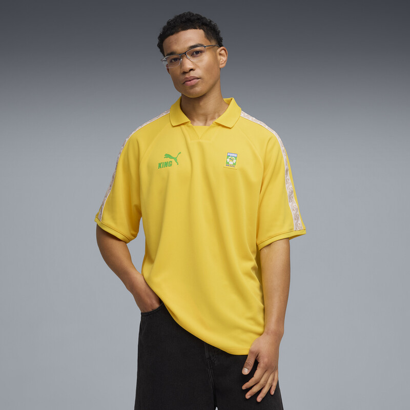 

Men's PUMA KING Relaxed Fit Fanpack Collar Jersey Brazil
