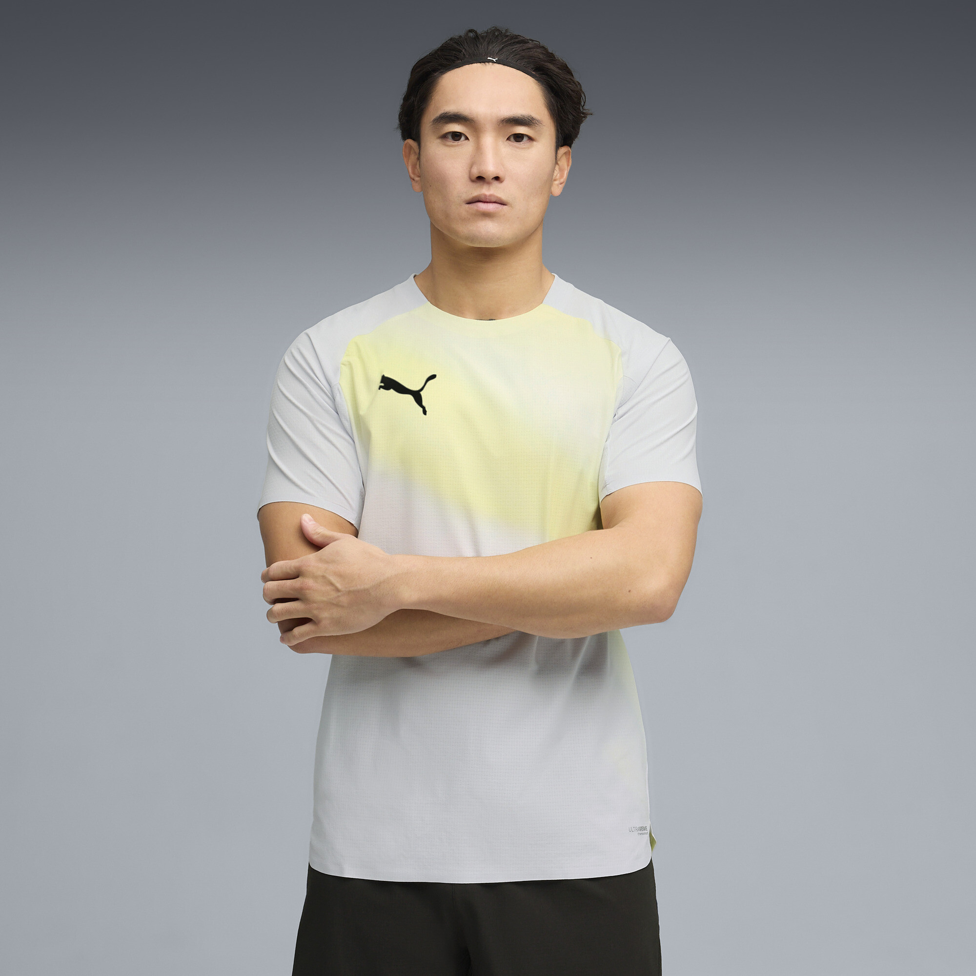 PUMA Individual Lightspeed Ultimate Men's Soccer Jersey in Grey, Size L
