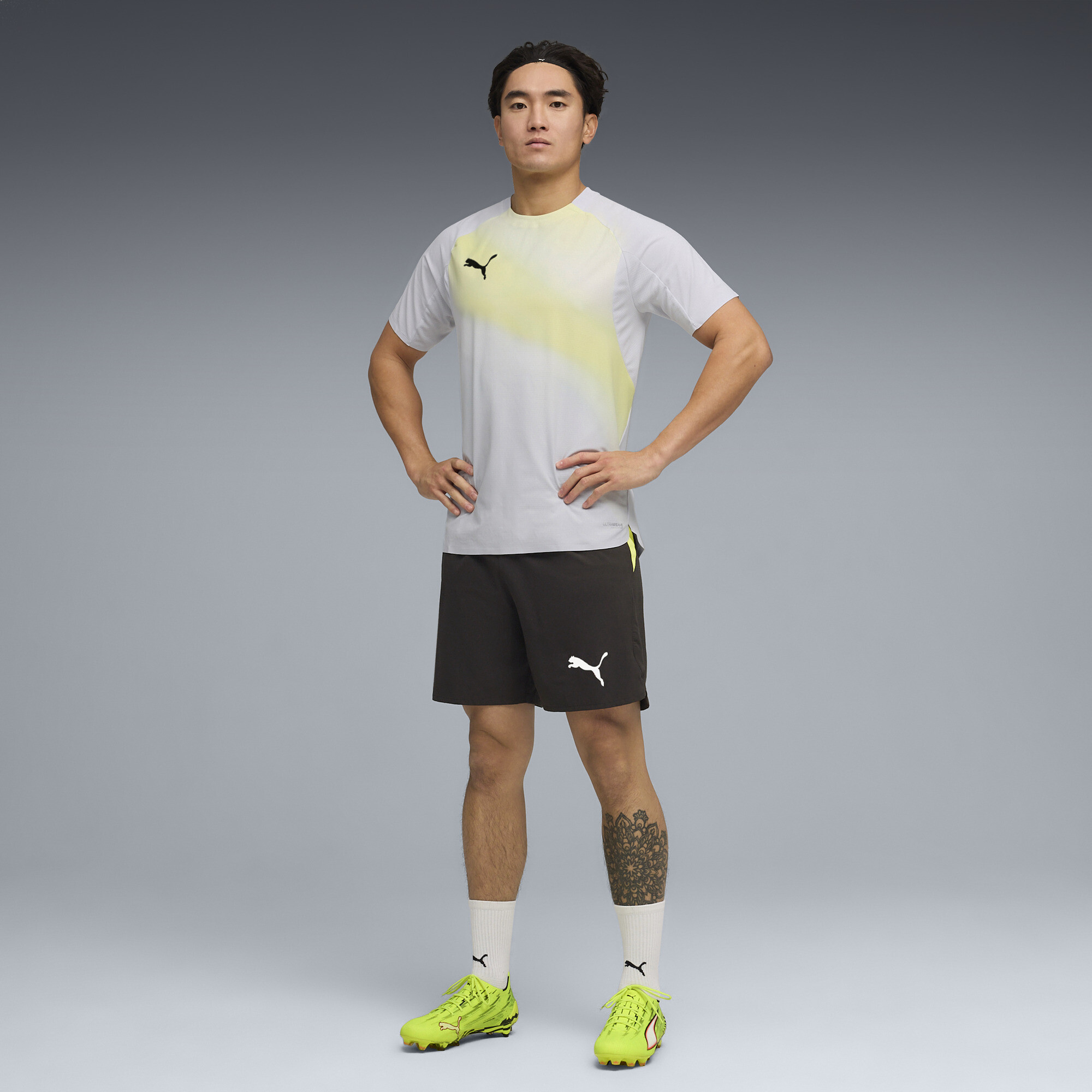 PUMA Individual Lightspeed Ultimate geweven voetbalshort voor Heren, Zwart/Wit, Maat XXL thumbnail 2