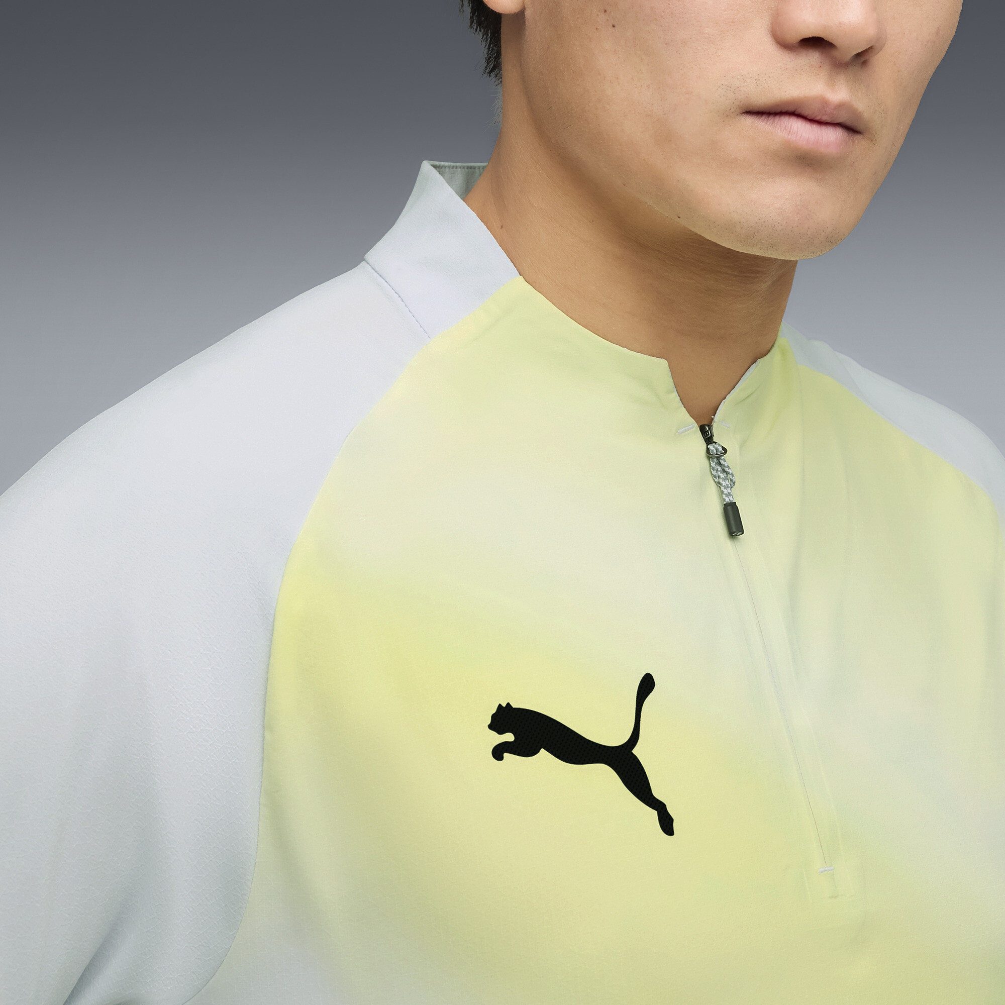 PUMA Individual Lightspeed Ultimate voetbaltop met kwartrits voor Heren, Zwart/Zilver, Maat XS thumbnail 7