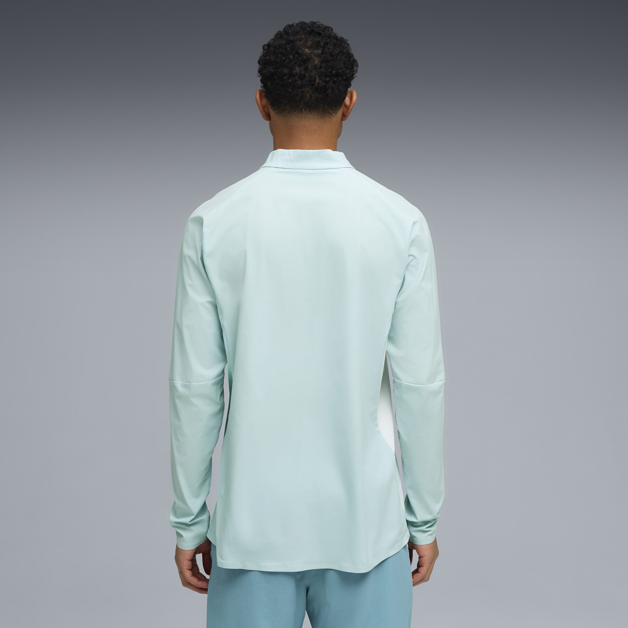 PUMA Individual Lightspeed Ultimate voetbaltop met kwartrits voor Heren, Zwart, Maat L thumbnail 5