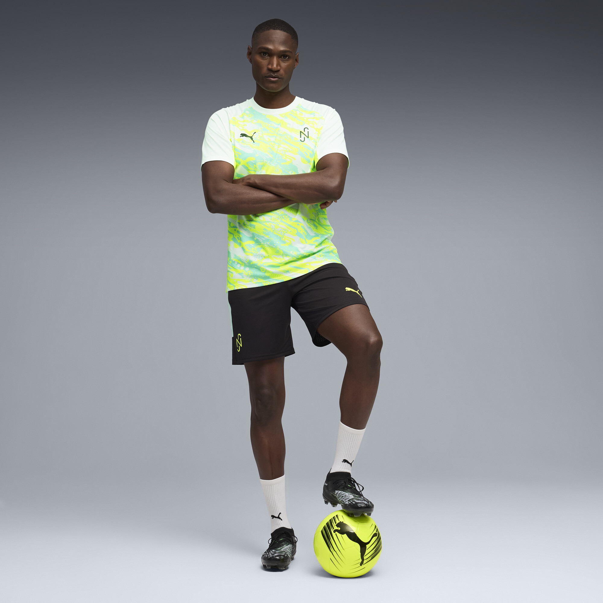 PUMA Neymar Jr Creativity shirt voor Heren, Geel/Wit, Maat 3XL thumbnail 3