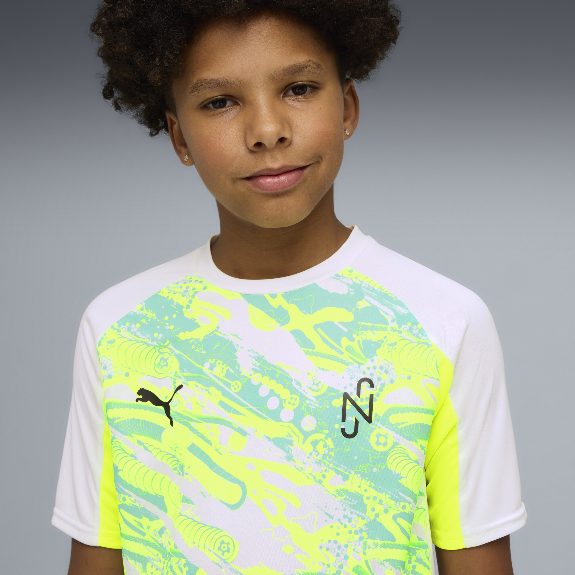 PUMA Neymar Jr Creativity shirt, Geel/Wit, Maat 5-6Y thumbnail 5