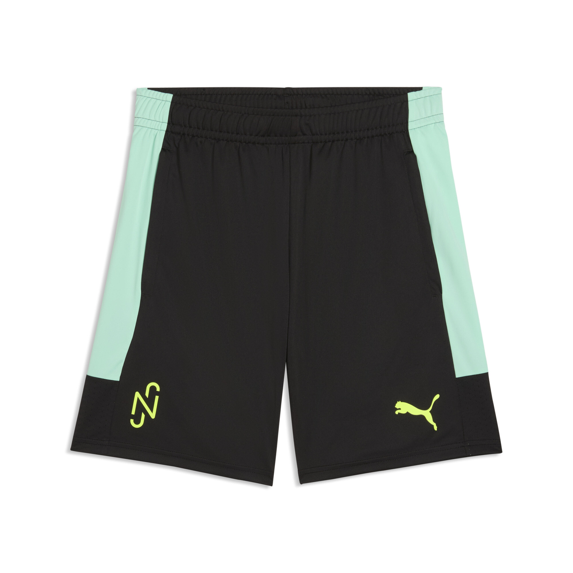PUMA Neymar Jr Creativity trainingsshort voor Heren, Zwart/Geel, Maat S thumbnail 3
