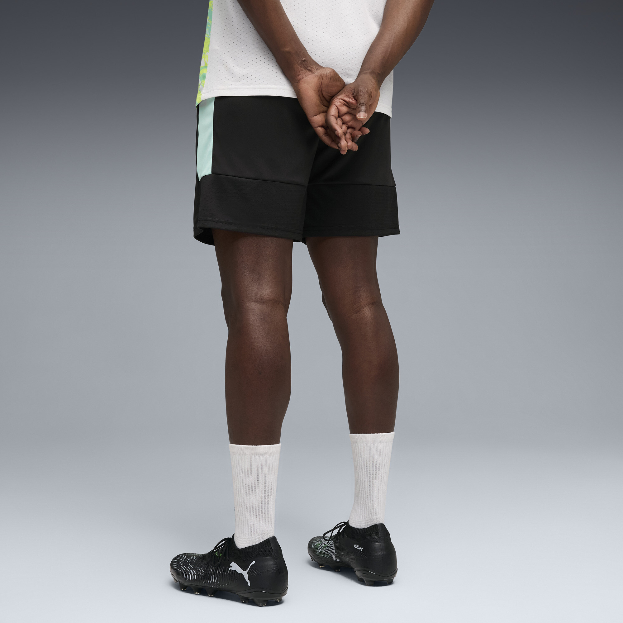 PUMA Neymar Jr Creativity trainingsshort voor Heren, Zwart/Geel, Maat S thumbnail 6