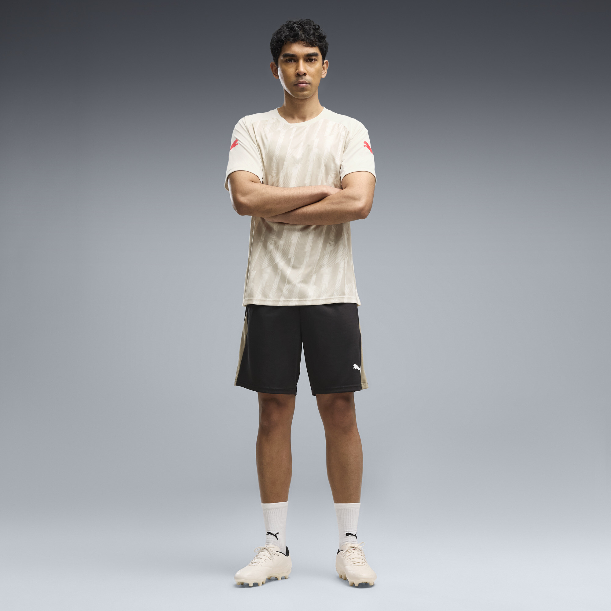 PUMA Short individualFINAL Homme Vtements Beige S 35$