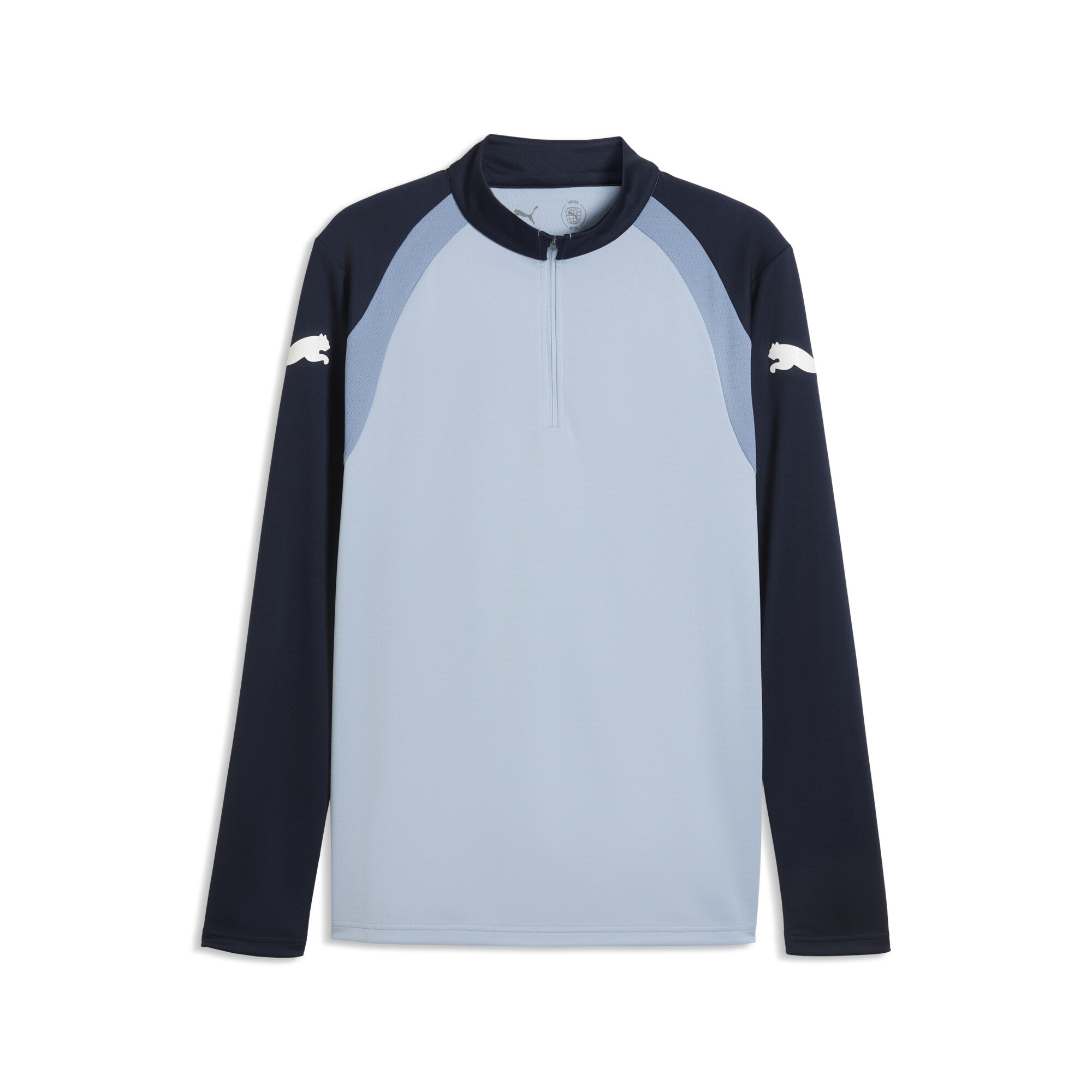 PUMA Męska dopasowana bluza treningowa individualFINAL z długim rękawem i zamkiem pod szyją, Akcesoria, Niebieski, XXL