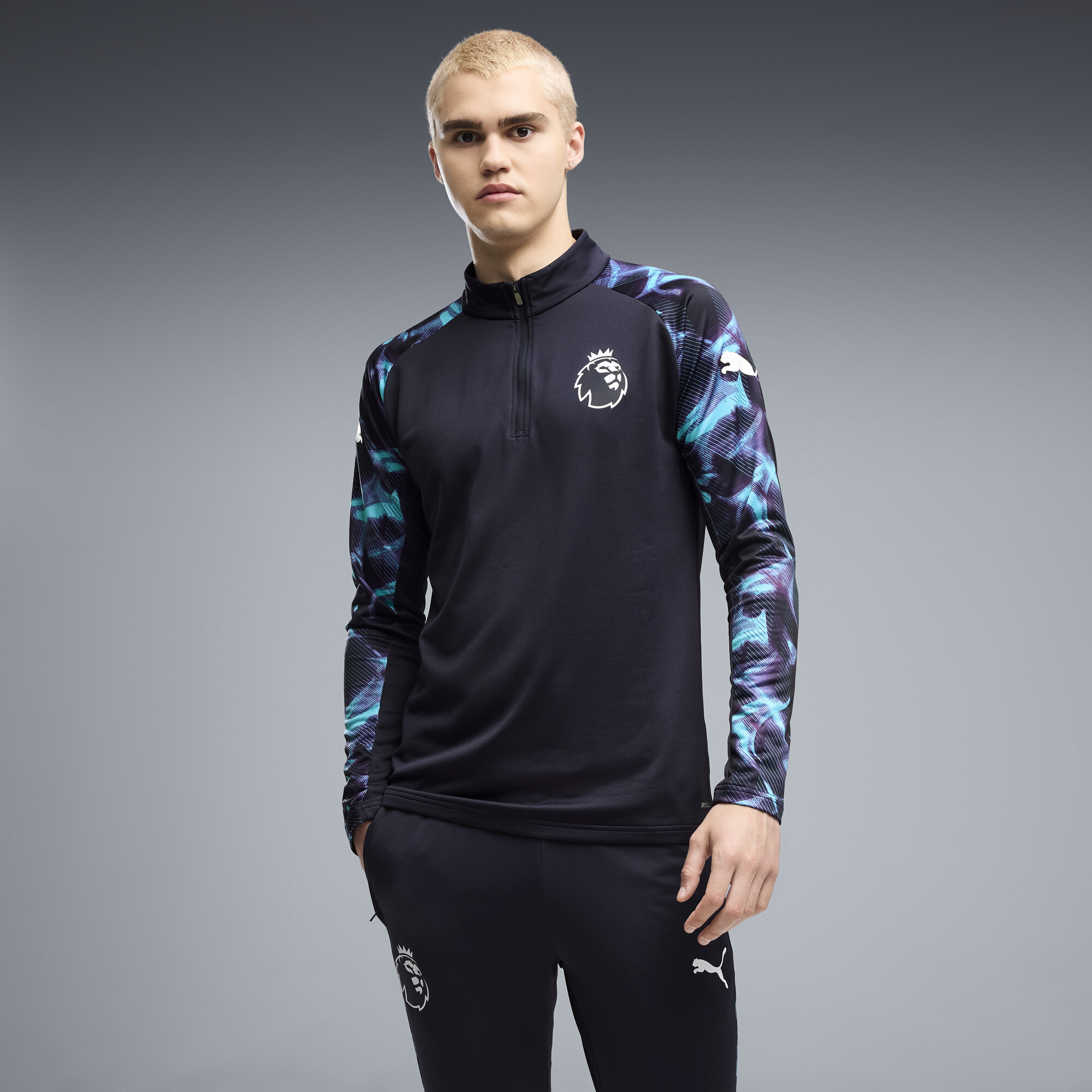 PUMA Haut ajusté à col zippé Premier League Reactivity Homme Accessoires