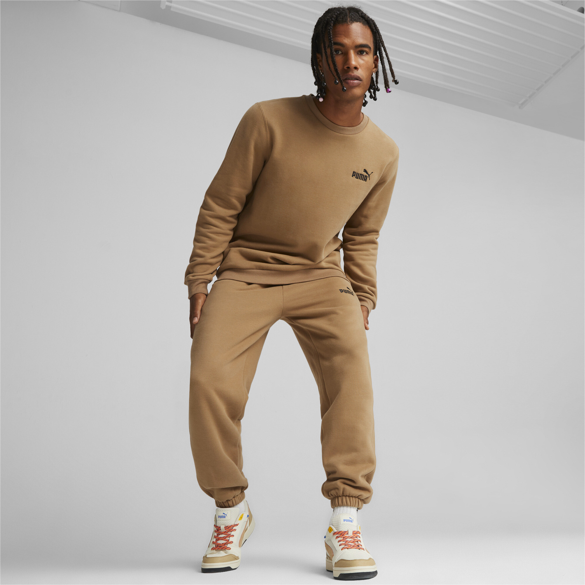 Puma khaki tracksuit mens store