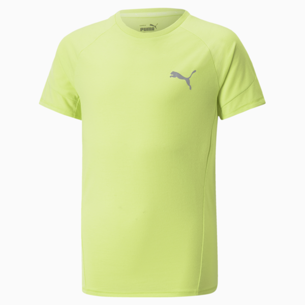 Evostripe Tee Youth, Light Lime, large-ZAF