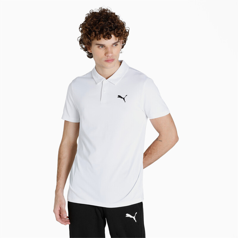 Men's PUMA All In Training Polo T-shirt in White size S