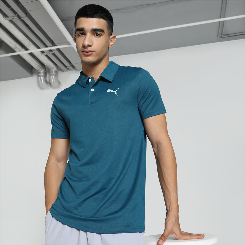 Puma blue polo t shirt hot sale