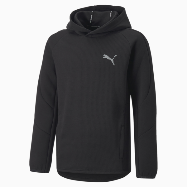 Evostripe Hoodie Youth, Puma Black, large-ZAF