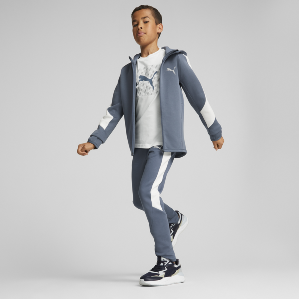 EVOSTRIPE Full-Zip Jacket Youth, Evening Sky, large-ZAF