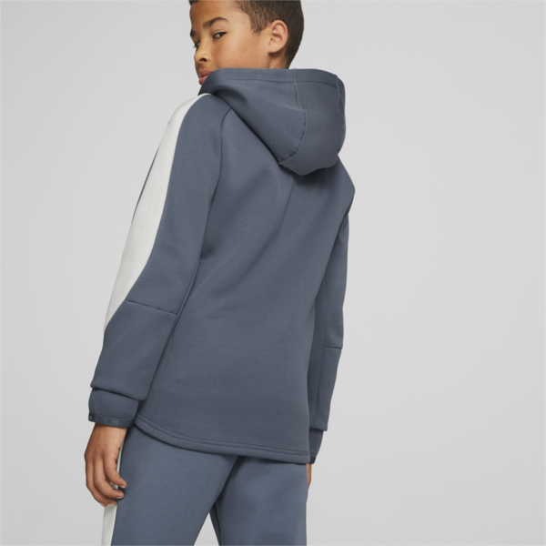 EVOSTRIPE Full-Zip Jacket Youth, Evening Sky, large-ZAF