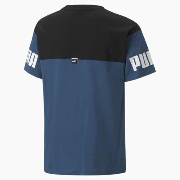 Power Colour Block Tee Youth, Lake Blue, large-MEX