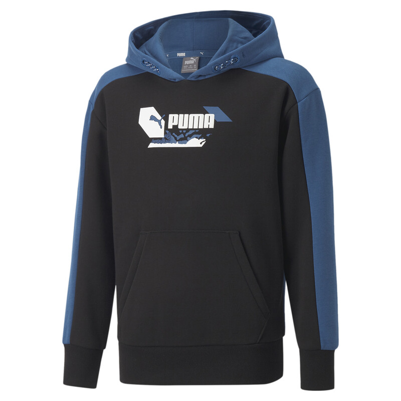 PUMA Alpha Hoodie, Black/blue