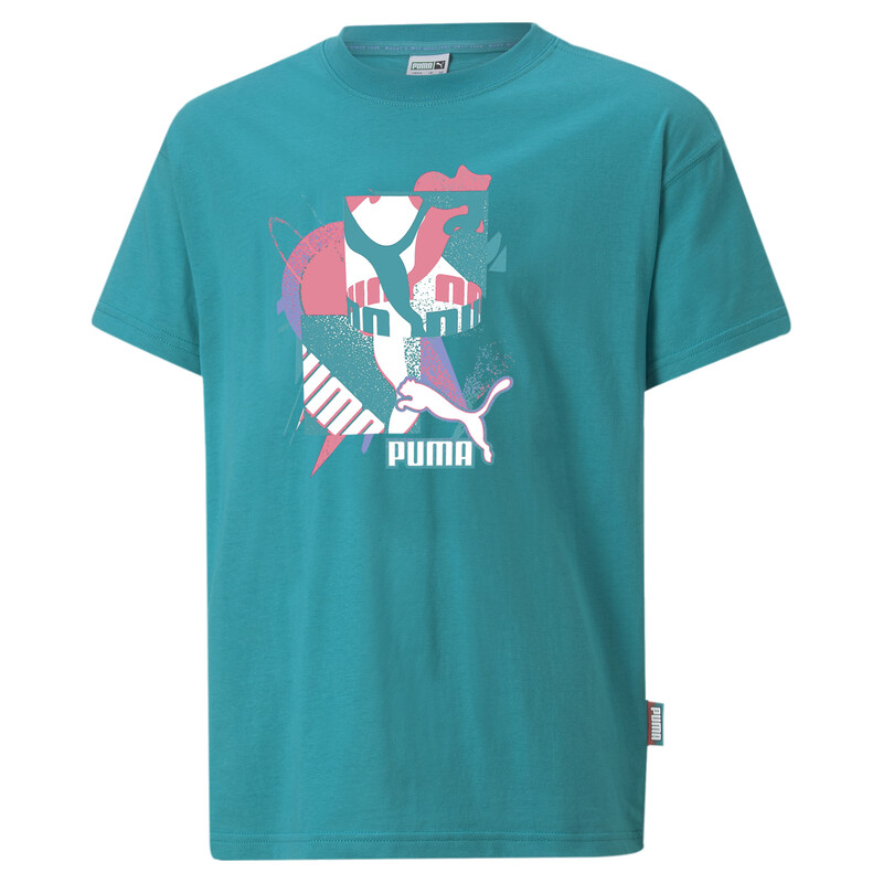 

PUMA Fandom Relaxed Fit T-Shirt Youth, Blue