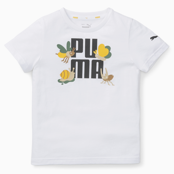 Small World Tee Kids, Puma White, large-ZAF