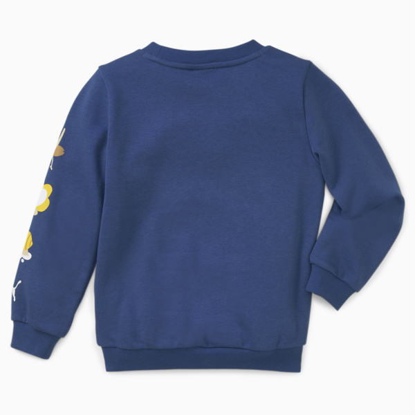 Small World Crew Neck Sweatshirt Kids, Blazing Blue, large-ZAF