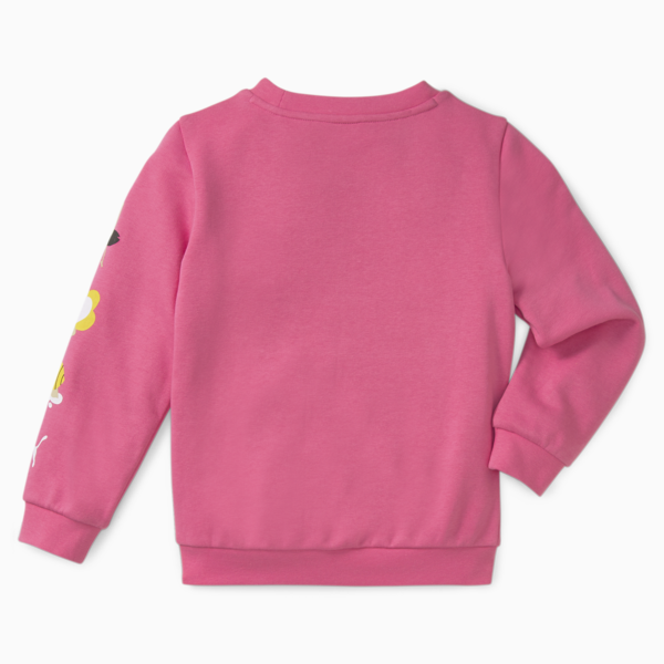 Small World Crew Neck Sweatshirt Kids, Sunset Pink, large-ZAF