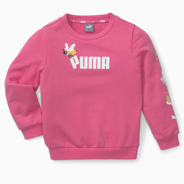 Small World Crew Neck Sweatshirt Kids, Sunset Pink, large-ZAF