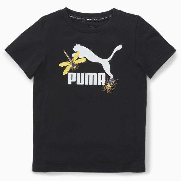 Small World Tee Kids, Puma Black, large-ZAF