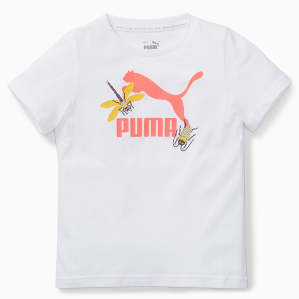 Small World Tee Kids, Puma White, large-ZAF