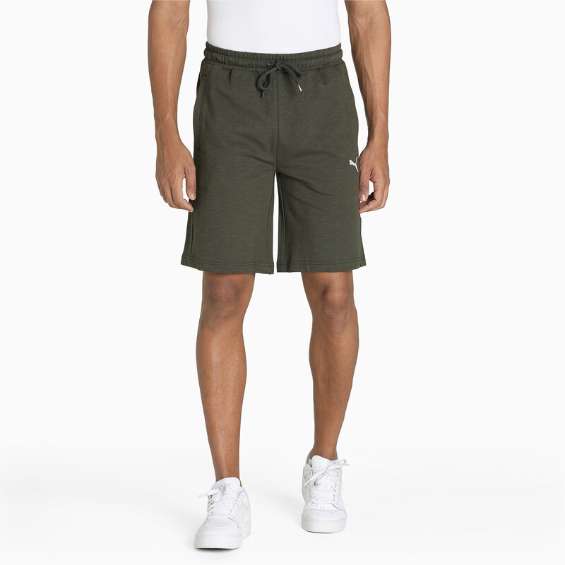 Men's PUMA Slub Shorts, Black/brown