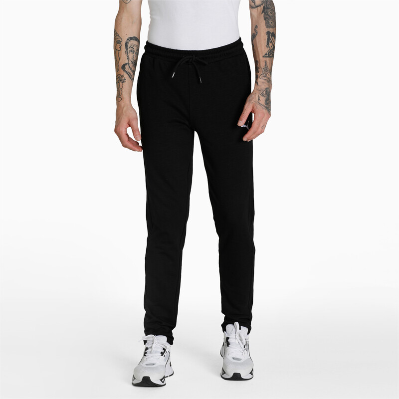 Men's PUMA Slub Slim Fit Pants, Black