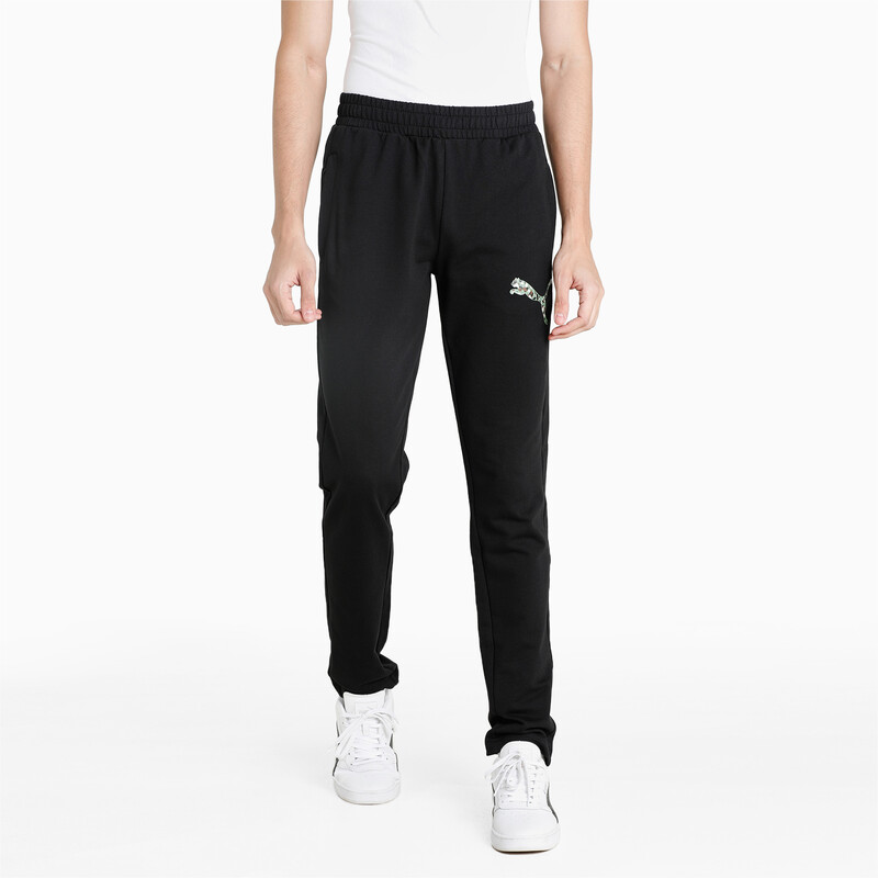 

Men's PUMA Graphic Slim Fit Pants, Black