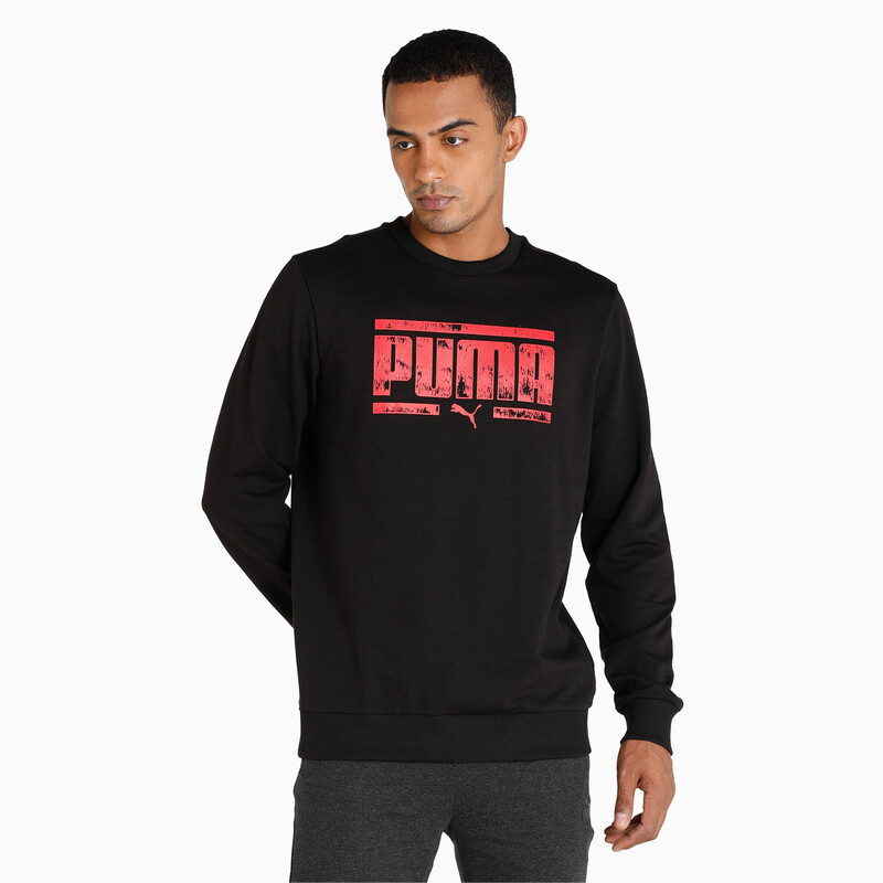 

Men's PUMA Graphic Crew-Neck Regular Fit Sweat Shirt, Black