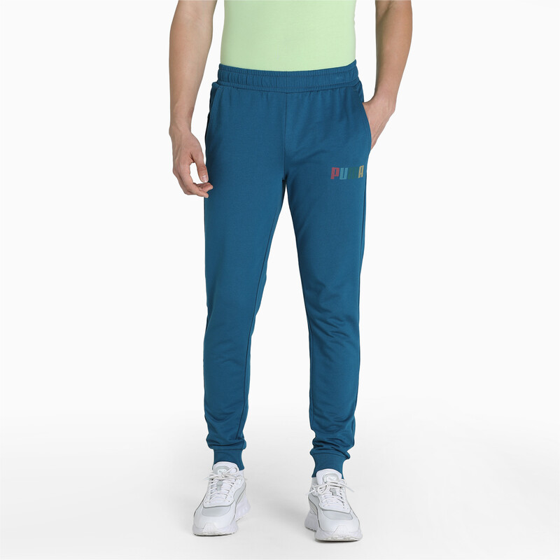 

Men's PUMA Knitted Slim Fit Sweat Pants, Black/blue